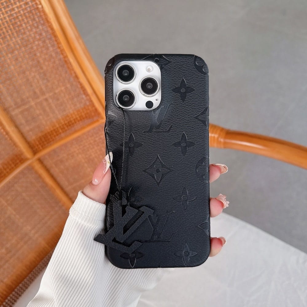 funda negra lv iphone
