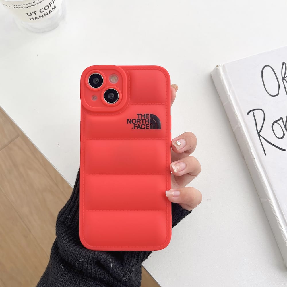 funda roja iphone de thenorthface