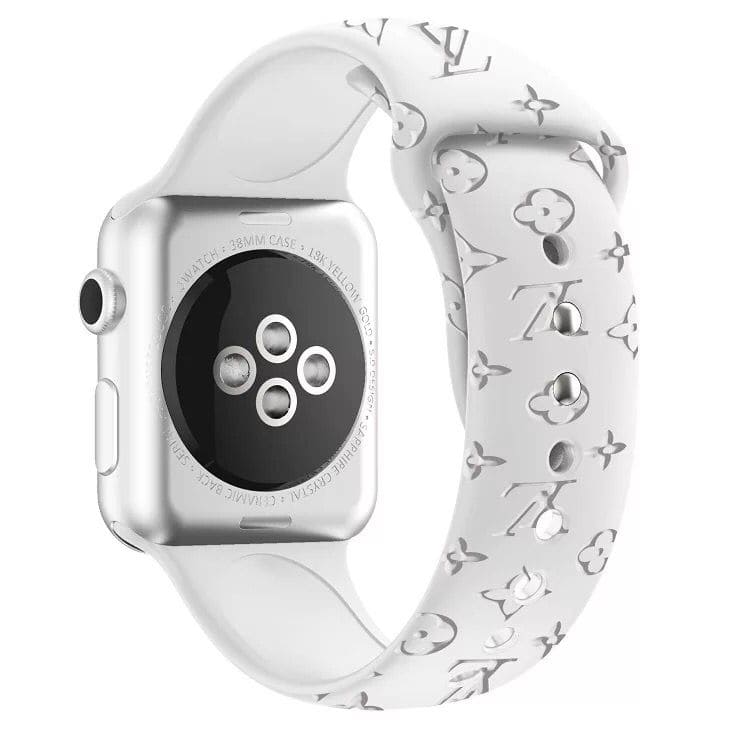 Correas LV Apple Watch blnaco