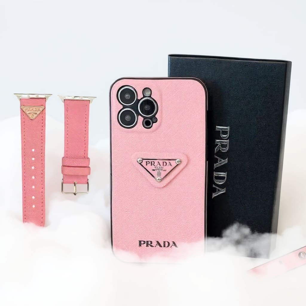 pack apple rosa funda iphone y correa apple watch