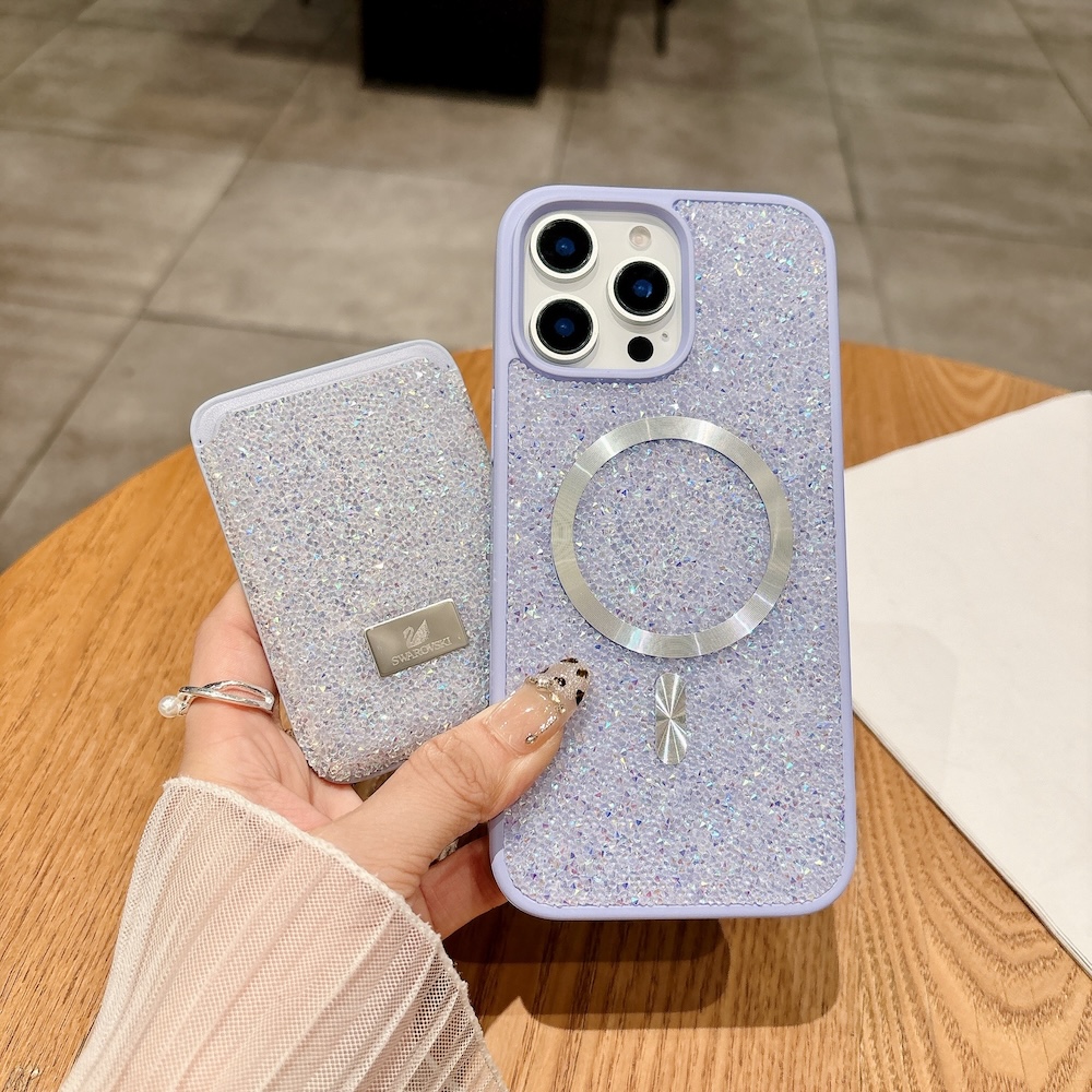 funda iphone swarovski magsafe azul