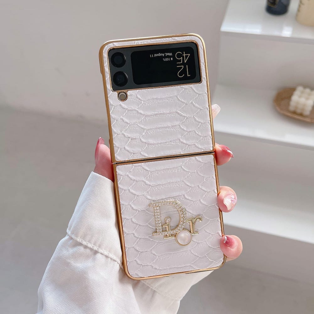 funda blanca dior samsung zflip zfold