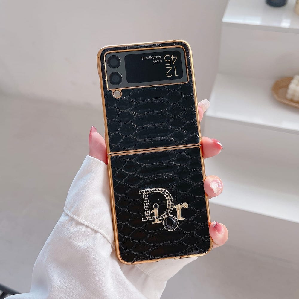 funda negra dior samsung zflip zfold