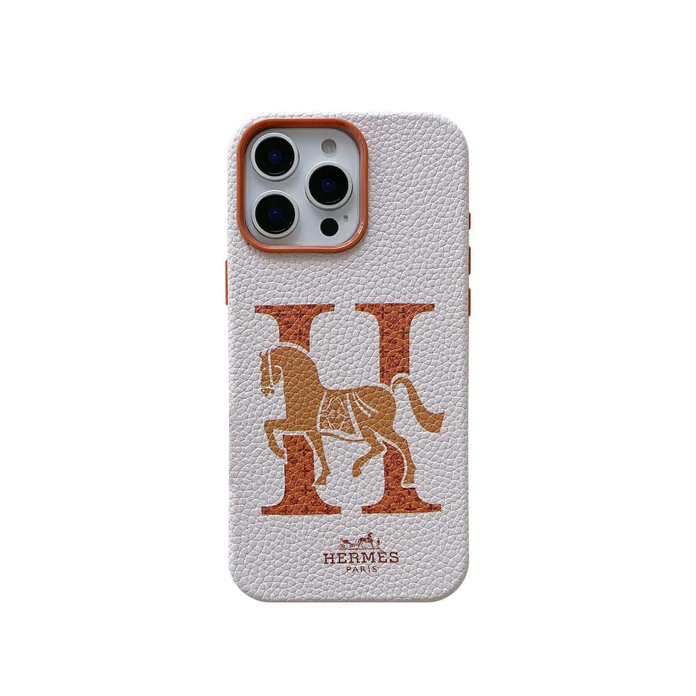 funda blanca hermes iphone
