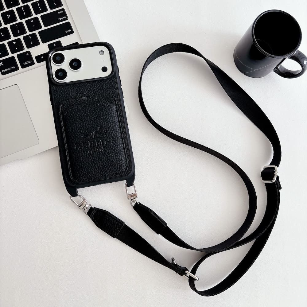 funda hermes colgante iphone 17 pro max negro