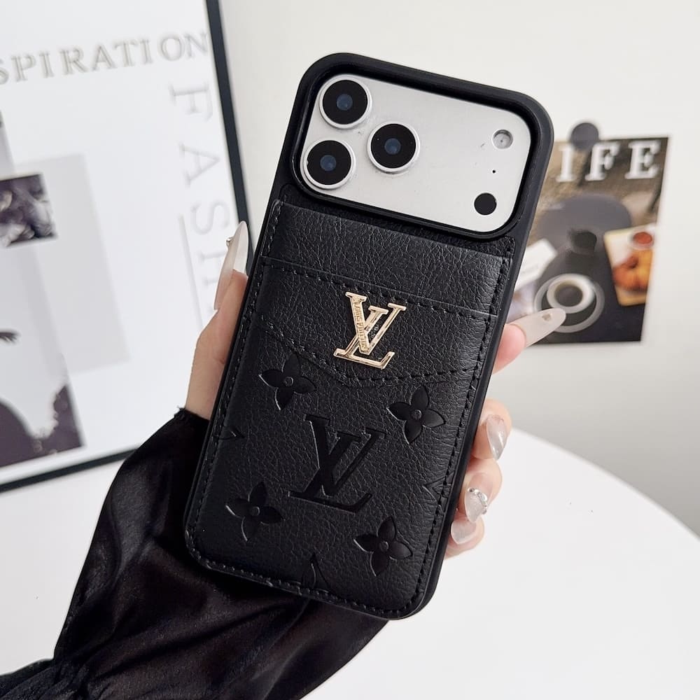funda negra premier lv iphone